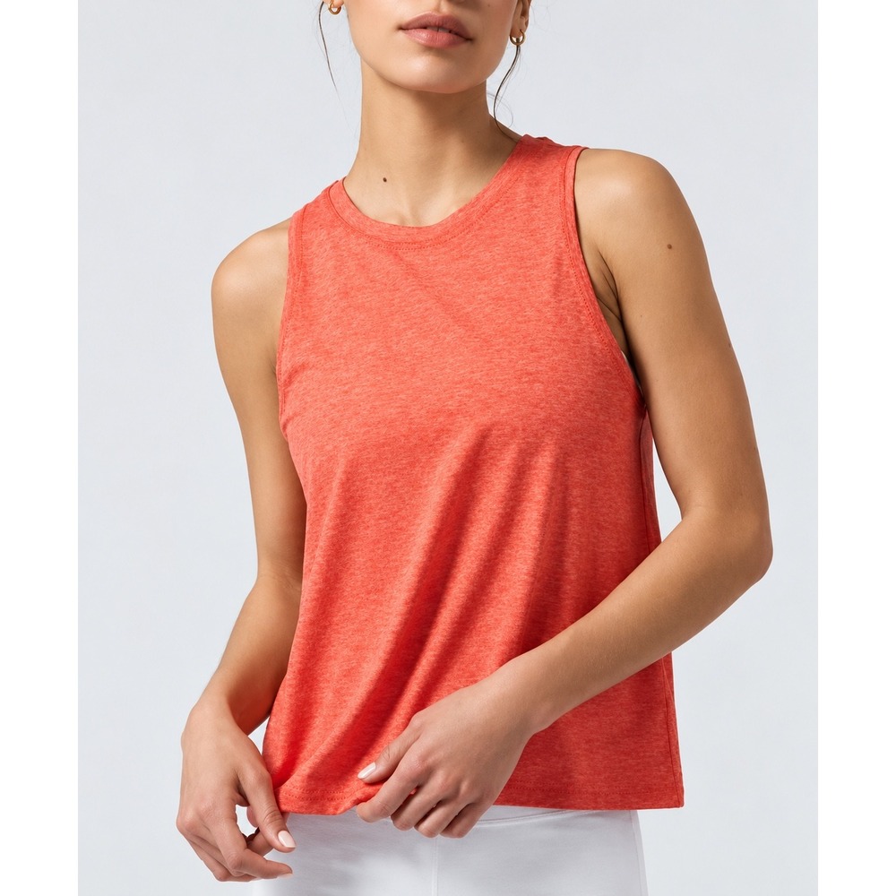 Athleta Uptempo Tank Top Orange Activewear S Gym Yoga Running Workout Sporty